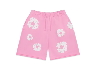 DENIM TEARS Cotton Wreath Sweatshorts "Pink"