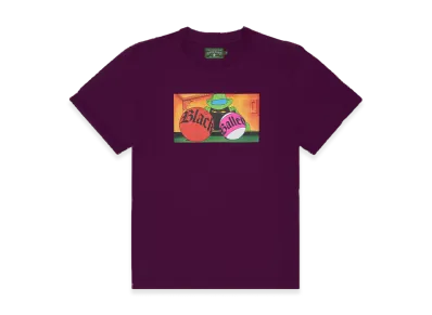 DENIM TEARS Black Balled Tee "Burgundy"