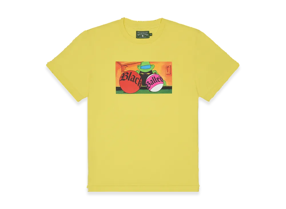 DENIM TEARS Black Balled Tee "Yellow"
