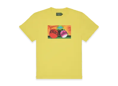 DENIM TEARS Black Balled Tee "Yellow"