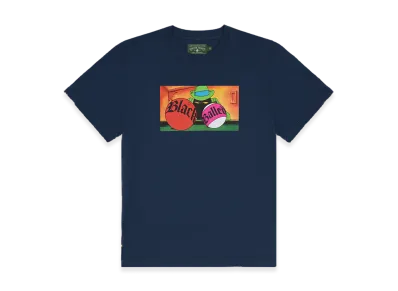 DENIM TEARS Black Balled Tee "Navy"