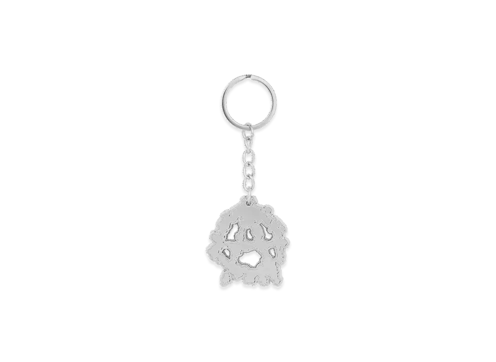 DENIM TEARS Anarchy Wreath Keychain "Silver"