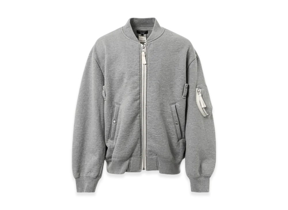 COMME des GARCONS HOMME Cotton Wool Ma-1 Jacket "Top Gray"