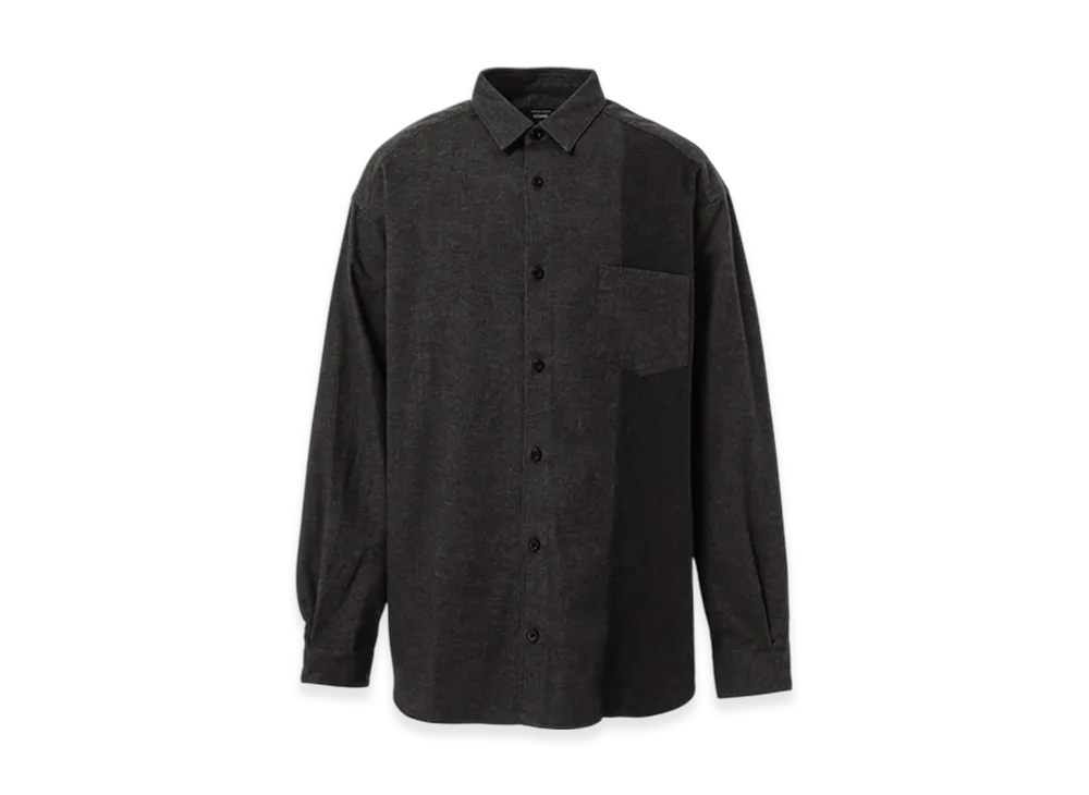 COMME des GARCONS HOMME Cotton Flannel Shirt "Gray"