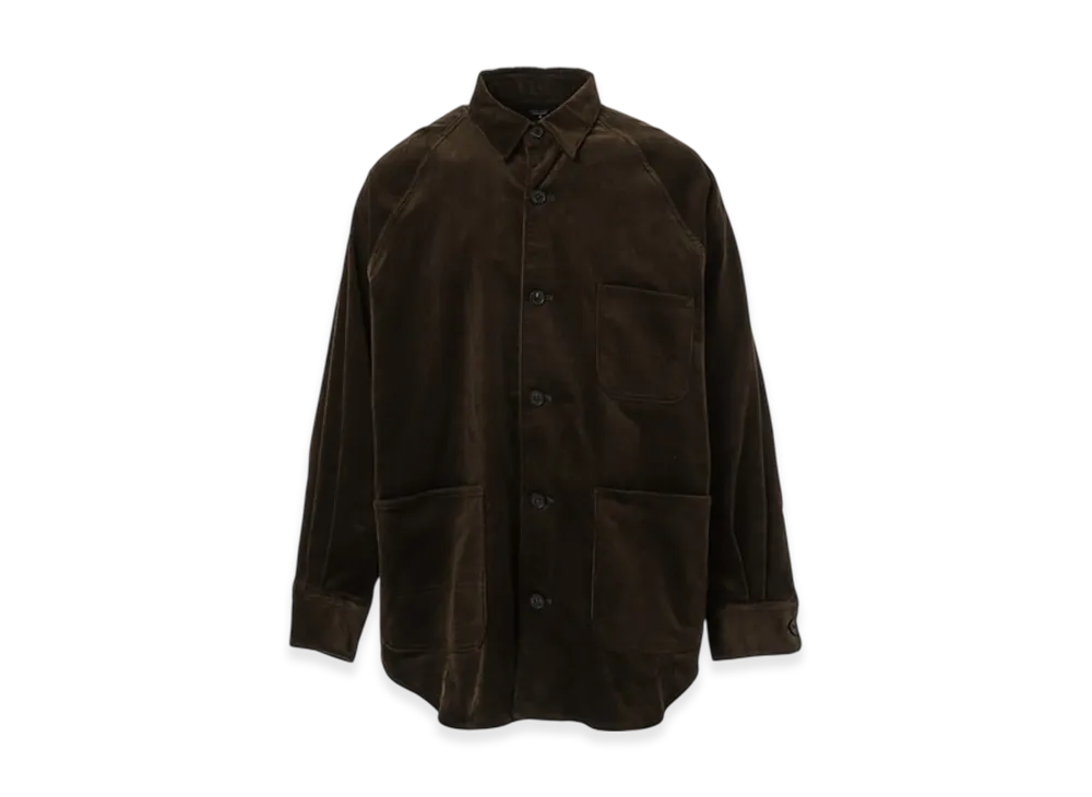 COMME des GARCONS HOMME Corduroy Raglan Shirt "Brown"