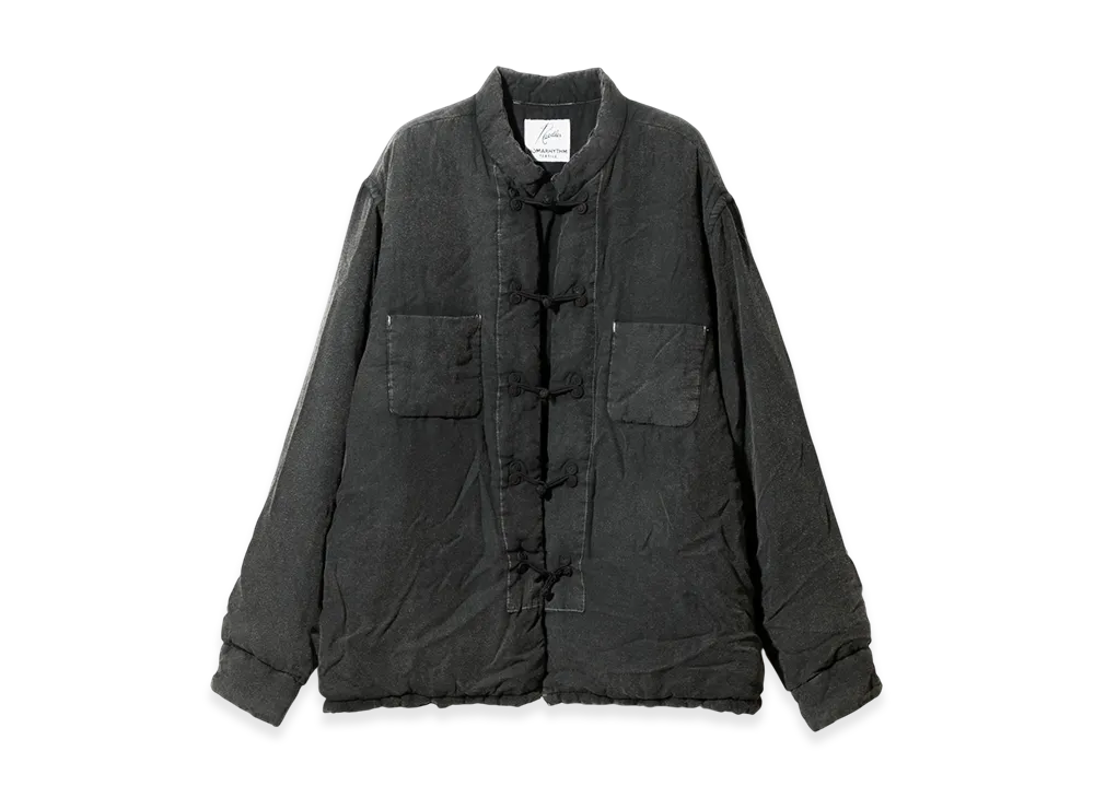 NEEDLES x NOMARHYTHM TEXTILE Hand Dye Puffer China Shirt "Black"
