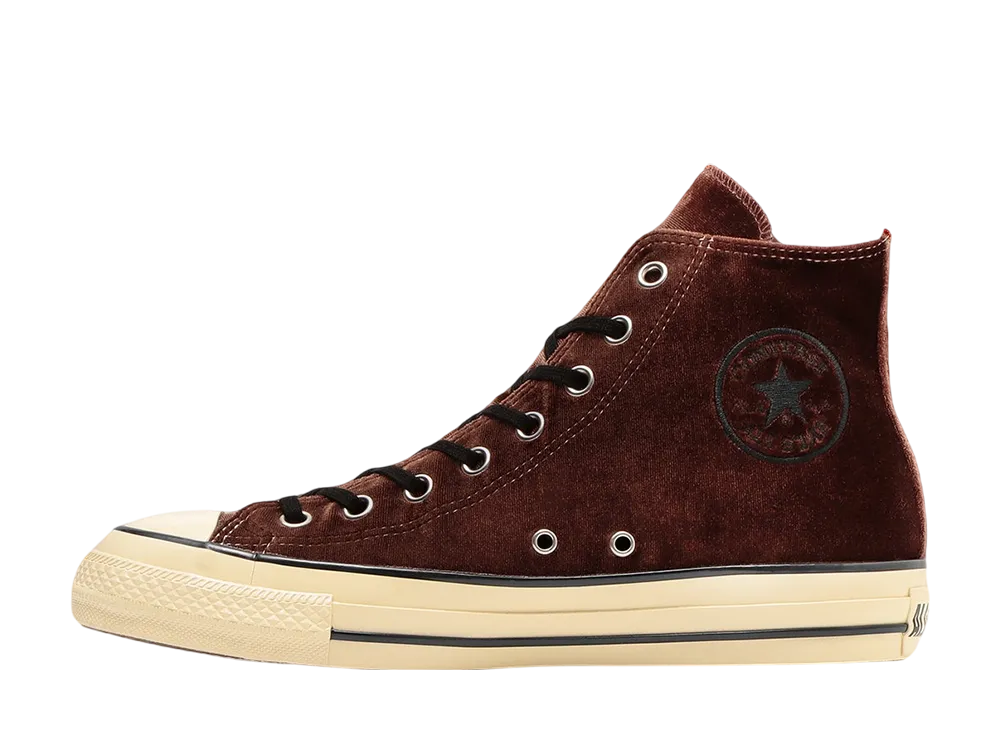 コンバース オールスター エイジド ベルベット ハイ "ブラウン/ブラック"