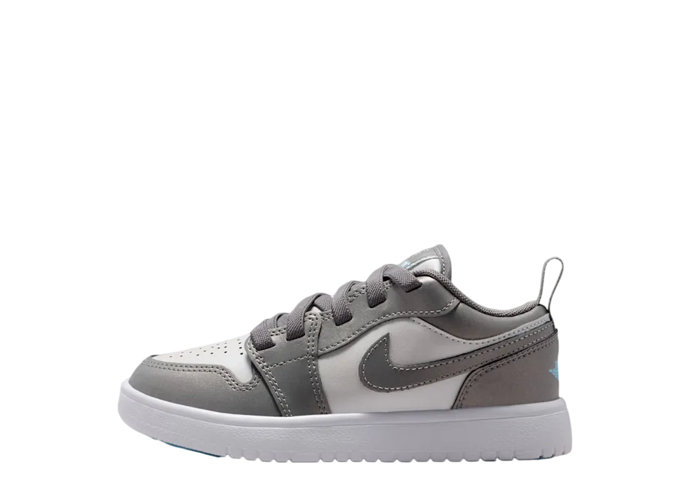 ナイキ PS ジョーダン1 ロー ALT SE "フラットピューター/フォトンダスト/ホワイト/ブルーチル" (キッズ)