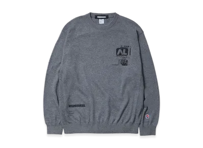 NEIGHBORHOOD x out stand IN Crewneck Sweater "Gray"