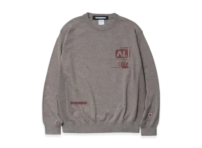 NEIGHBORHOOD x out stand IN Crewneck Sweater "Brown"