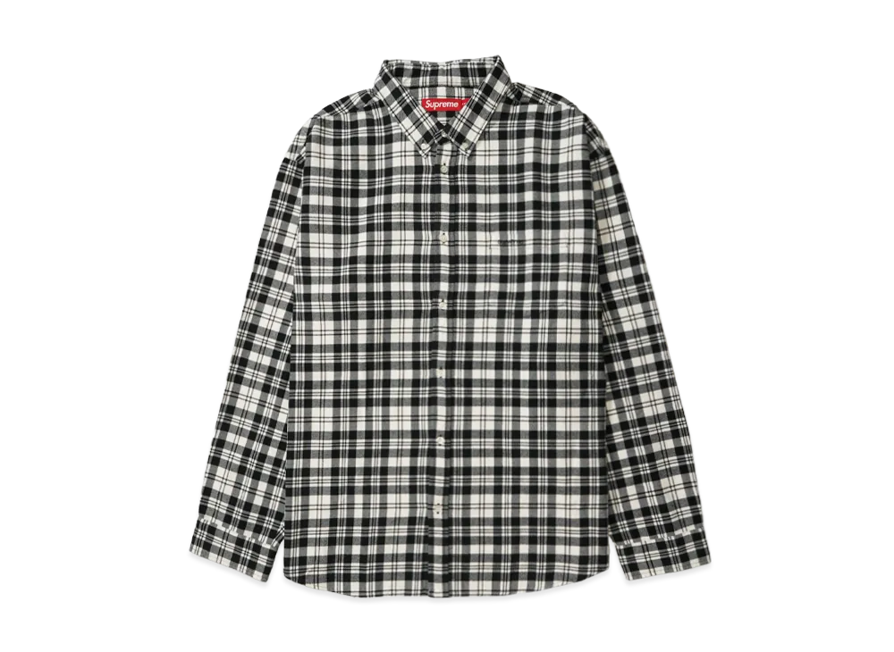 シュプリーム チェック フランネル シャツ "ホワイト"