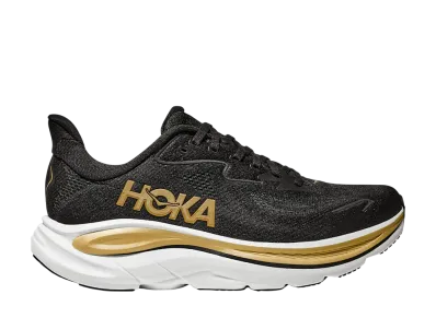 Hoka Women's Clifton 10 Koshi Tan-Tan "Black/Gold"