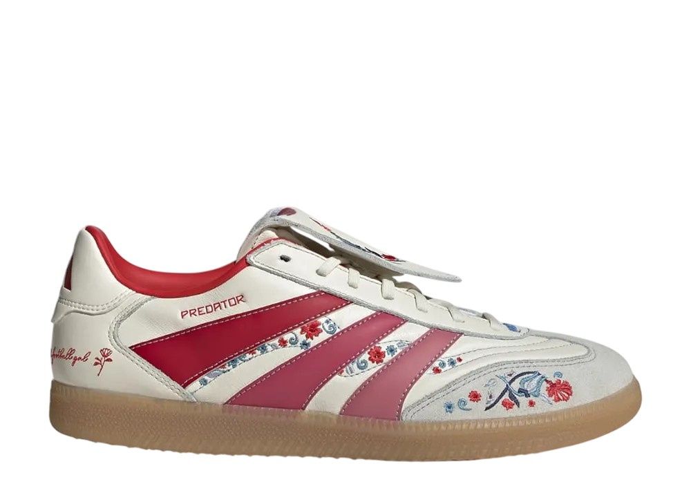 The Football Gal × adidas Predator Freestyle "Off White/Easy Pink/Pure Ruby"