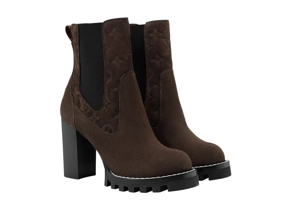 ルイヴィトン ウィメンズ スタートレイル アンクルブーツ "ブラウン"