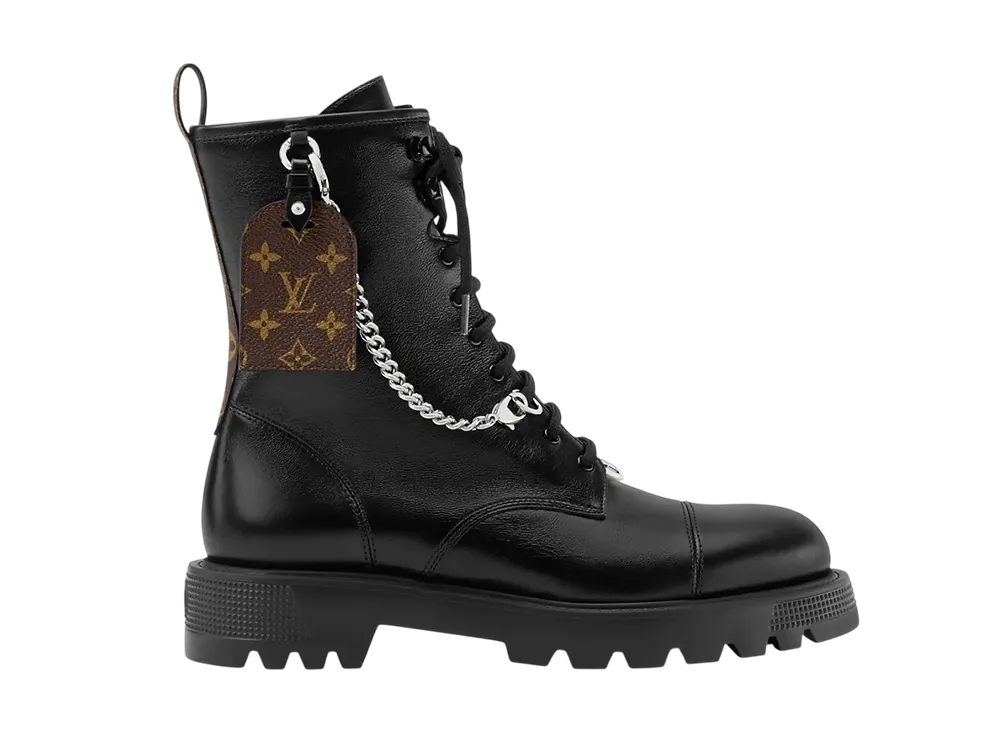 ルイヴィトン ウィメンズ ディストリクト アンクルブーツ "ブラック"