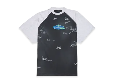 BALENCIAGA Banana Raglan Oversize T-shirt "Faded Black"