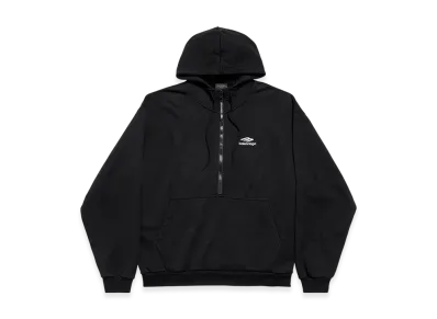 BALENCIAGA 3B Sports Icon Half-zip Hoodie "Black"
