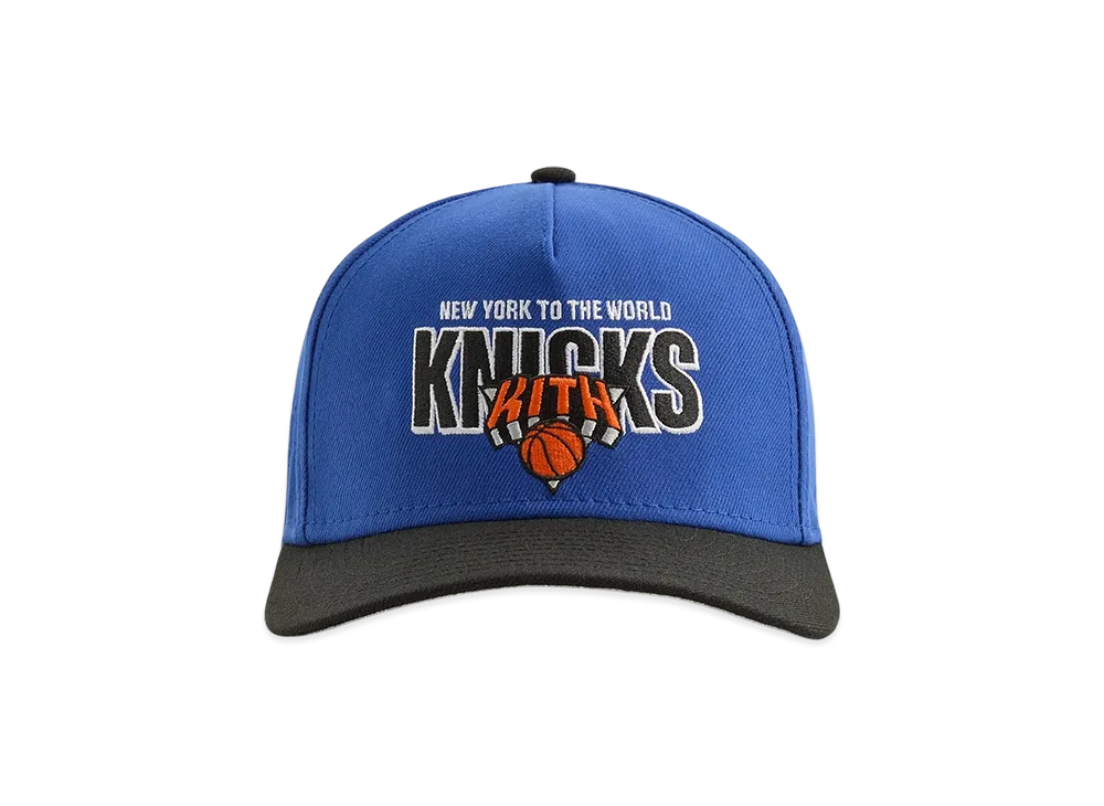 Kith x New Era for the New York Knicks Wool 9FORTY M Crown Snapback "Royal"