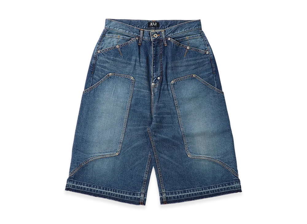 Fake as flowers Newcommune Aged Baggy Denim "Indigo"