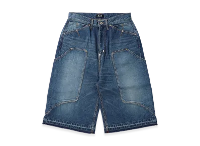 Fake as flowers Newcommune Aged Baggy Denim "Indigo"