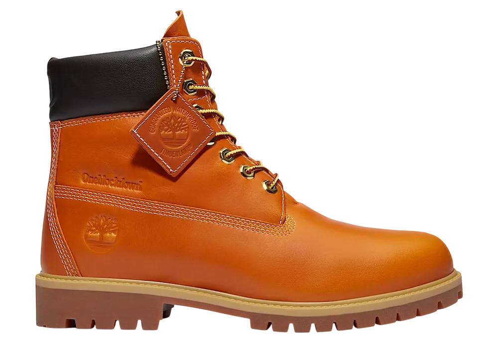 ワン ブロック ダウン × ティンバーランド ヘリテージ 6インチ レースアップ ウォータープルーフ ブーツ "アース"
