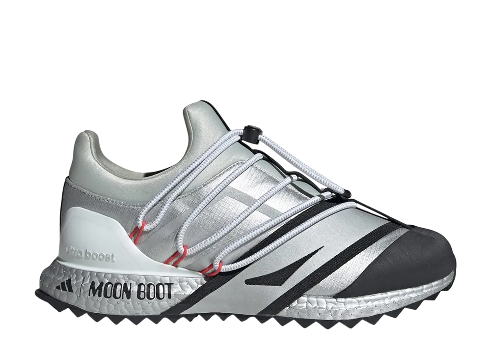 ムーンブーツ × アディダス ウルトラブースト 1.0 "シルバーメタリック/コアブラック/セミルシッドレッド"
