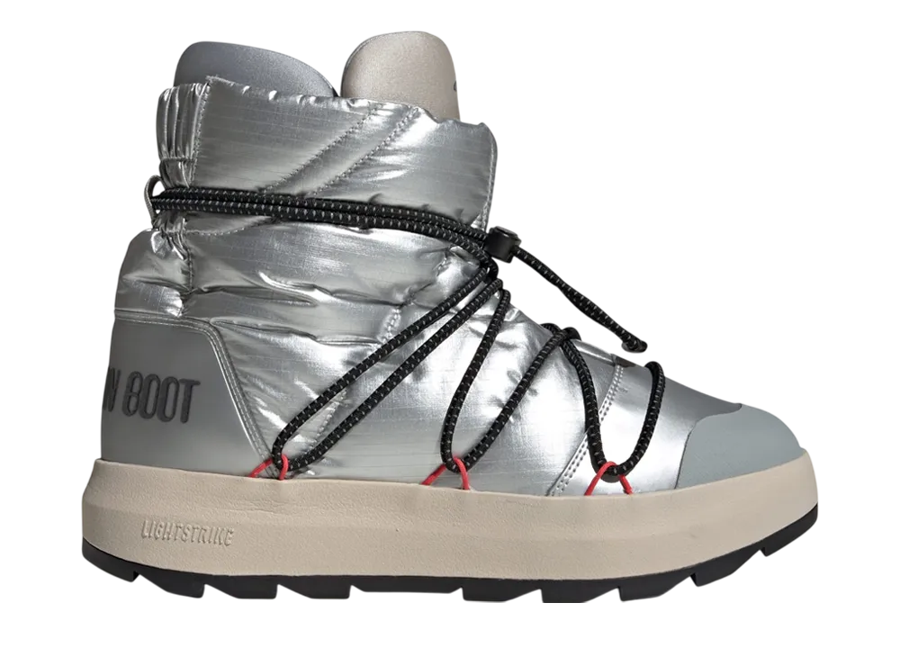 MOON BOOT × adidas Ace Mid "Matte Silver/Core Black/Lucid Red"