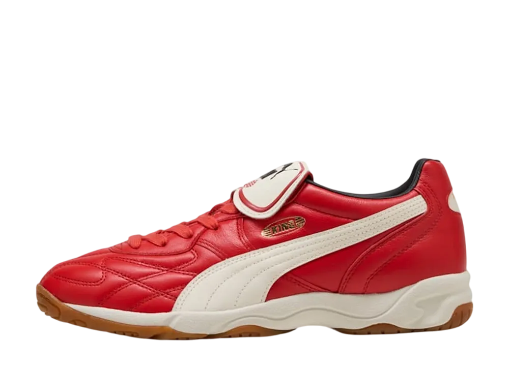 Puma King Indoor "Red Fire/Frosted Ivory"