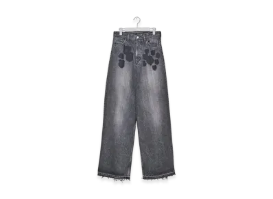 MASUBOYS Emblem Baggy Jeans "Black"