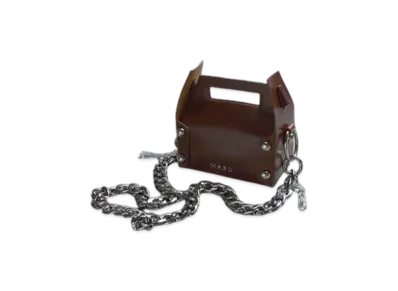 MASU Leather Cake Bag Mini "Brown"