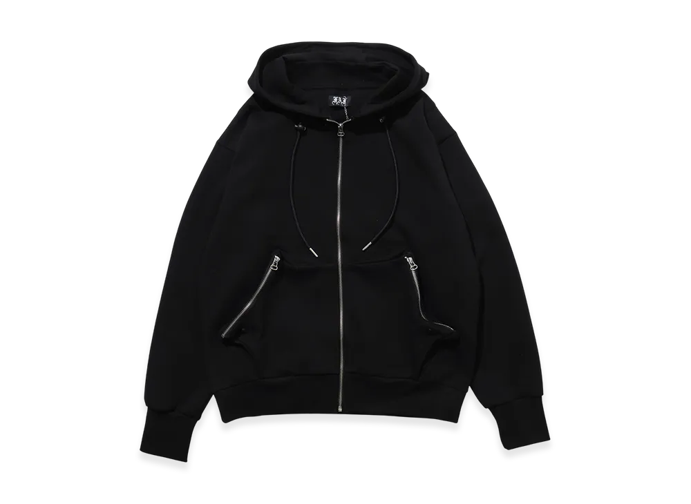 Fake as flowers Zip Up Hoodie Xin "Black"