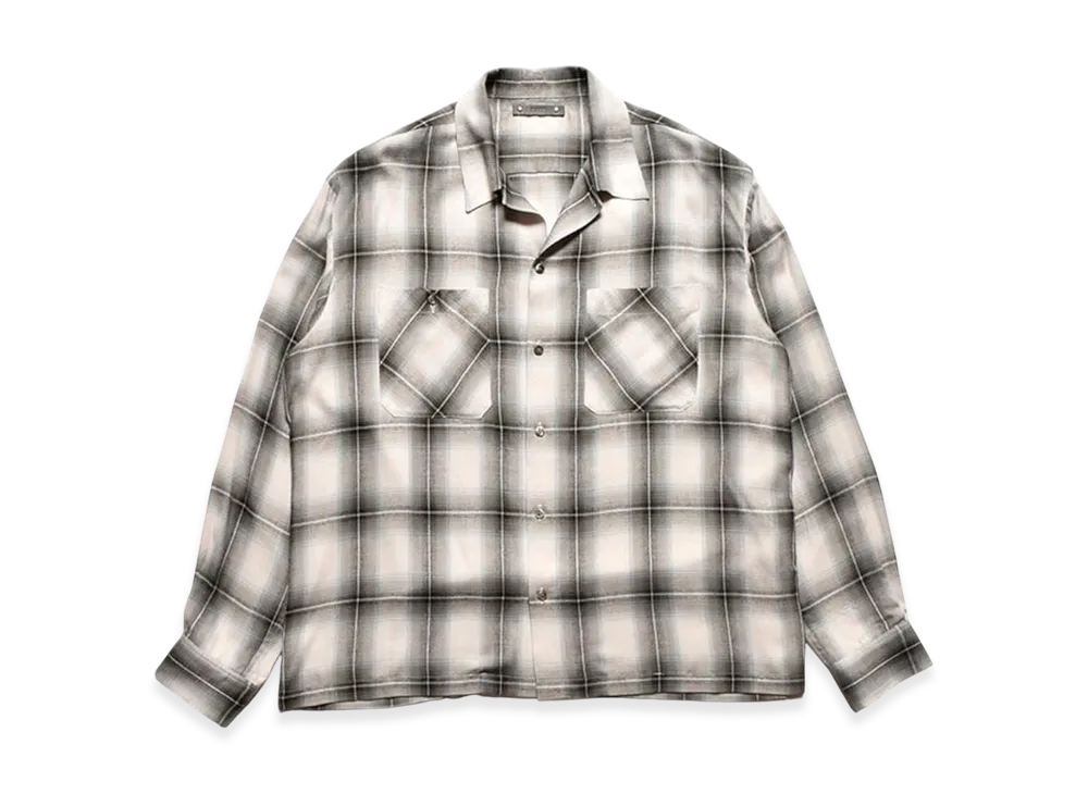 MINEDENIM R.Ombre Open Collar SH "Beige"