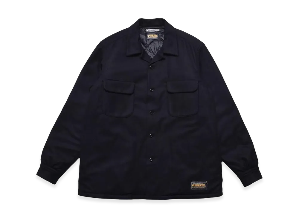 MINEDENIM x Pendleton Wool Quiltliner Open Collar SH "Black"