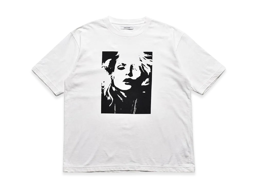MINEDENIM Monochrome Two tone Face Crewneck T-SH "White"
