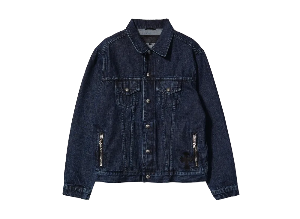 Chrome Hearts Cross Patch Denim Jacket "NAVY"