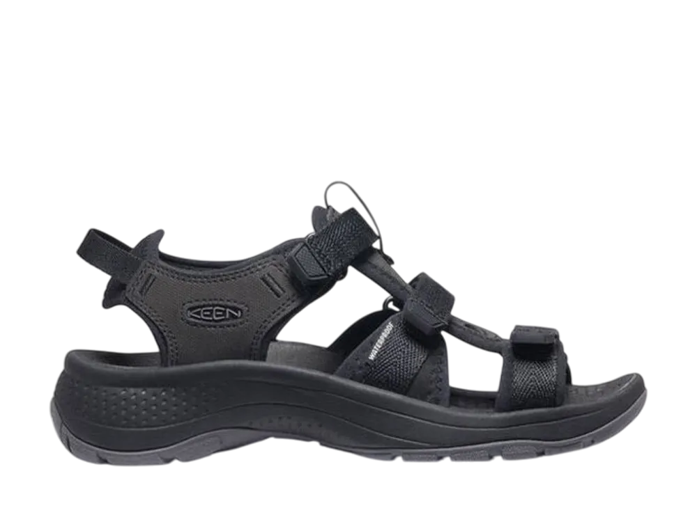 KEEN Women's Astria West Open Toe Sandal "Black/Black"