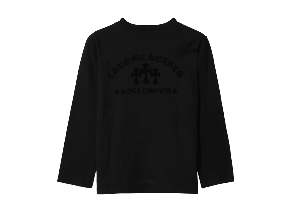 Chrome Hearts Cemetery Cross Patch Long Sleeve T-shirt "BLACK"
