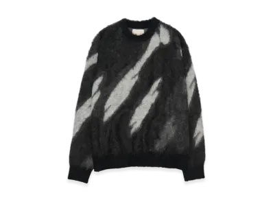 YOKE Kid Mohair Jacquard Sweater "Blur"