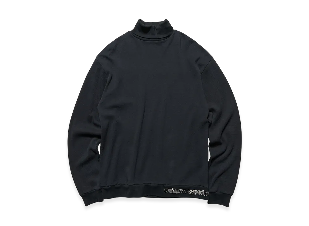uniform experiment Waffle Highneck Top "Black"