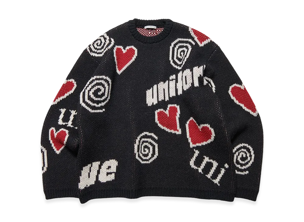 uniform experiment Low-Gauge Inspiration Knit "Black"