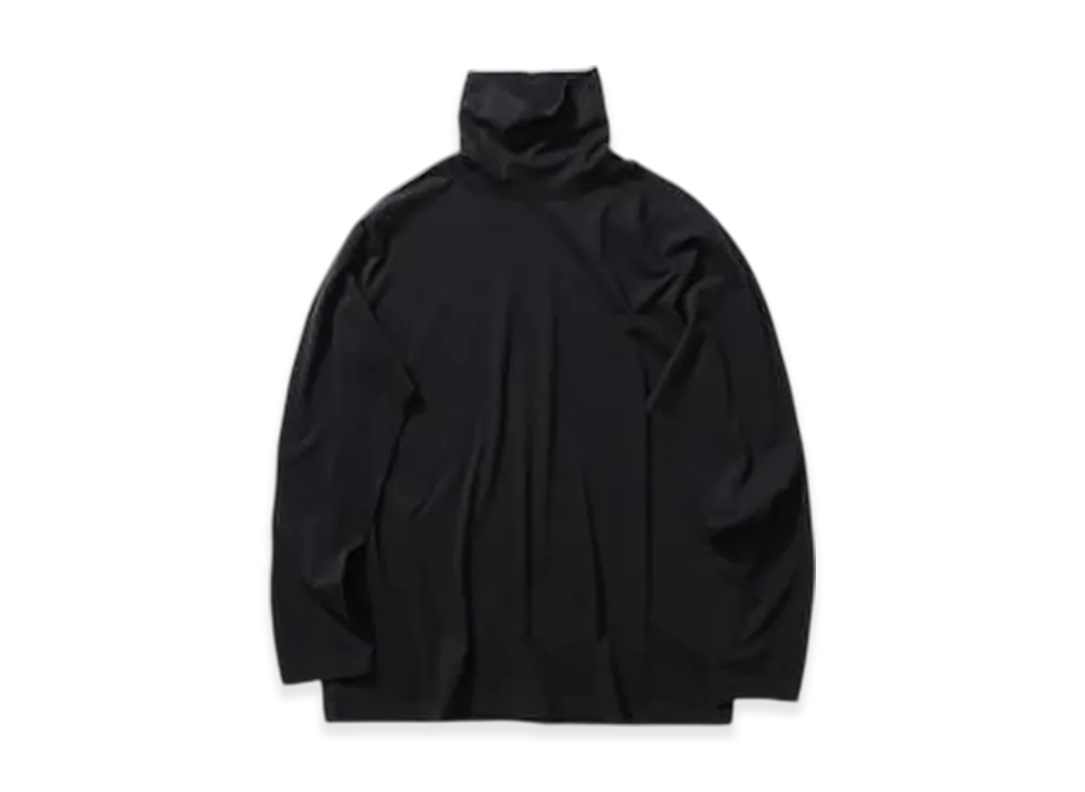 ATON Royal Suvin Jersey Highneck T-Shirt "Black"