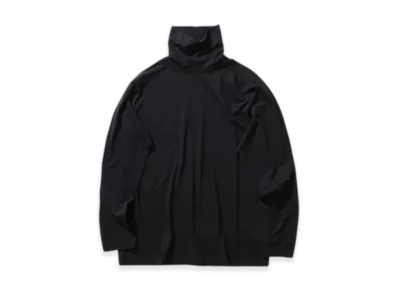 ATON Royal Suvin Jersey Highneck T-Shirt "Black"
