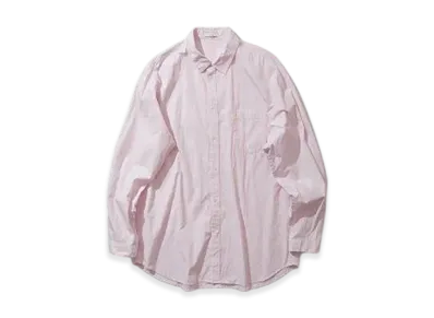 ATON Giza Broad Washed Shirt "Pink"
