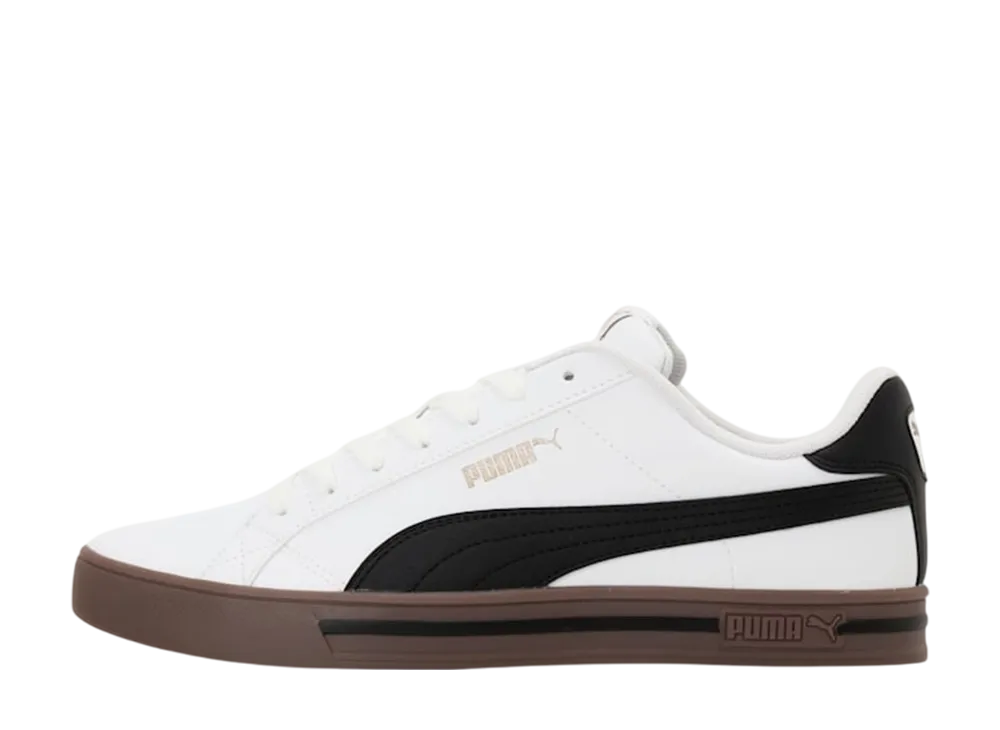 Puma Smash Vulc V3 Low "PUMA White/PUMA Black/PUMA Gold"