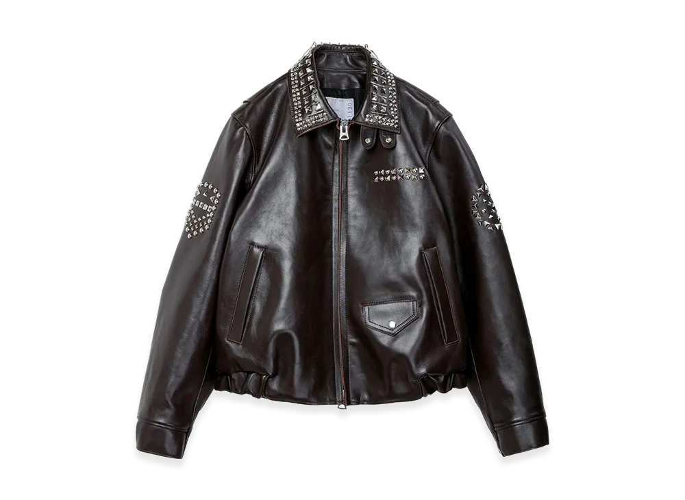 サイズ　2 Sacai Studded Leather Jacket sacaiのホリデーコレクションが11/7より発売開始！煌びやかでエッジの