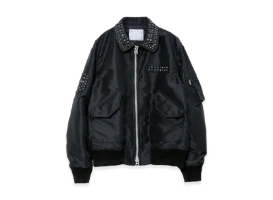 sacai Studded Nylon Twill Blouson "Black"