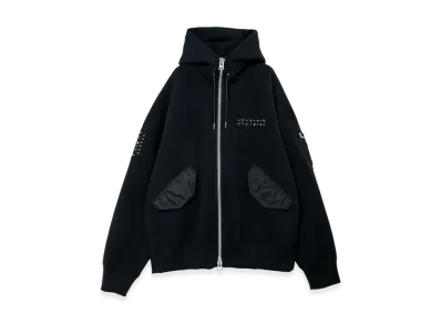 sacai Studded Sponge Sweat Hoodie "Black"