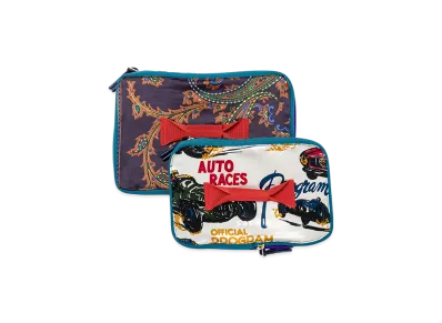 sacai Zantan Travel Pouch Set "Navy/Green"