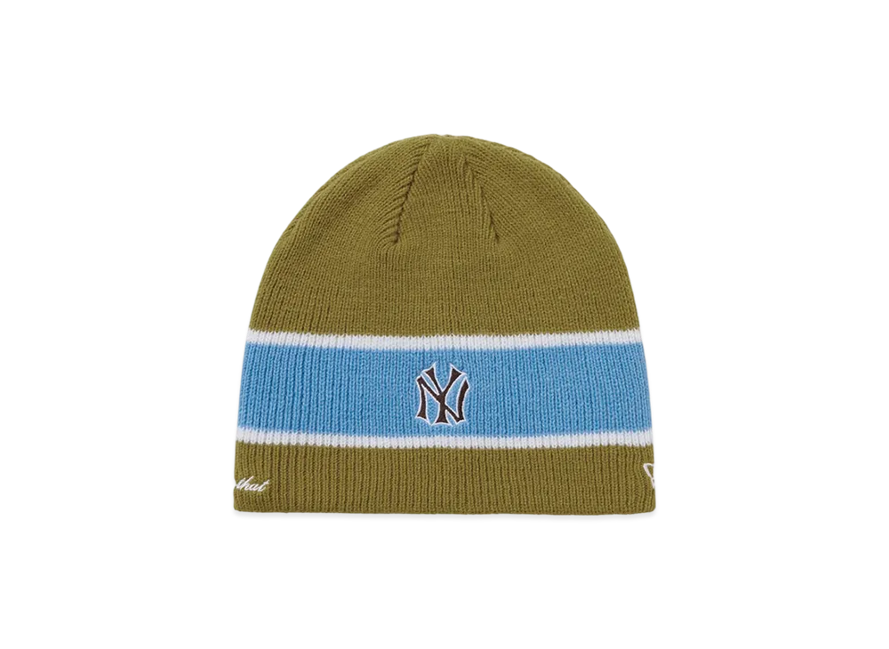 thisisneverthat x NEW ERA Stripe Beanie NEYYAN "Olive"