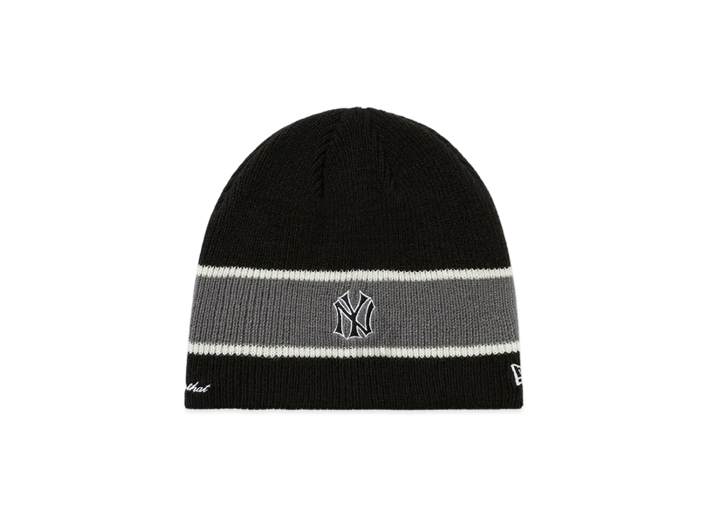 thisisneverthat x NEW ERA Stripe Beanie NEYYAN "Black"